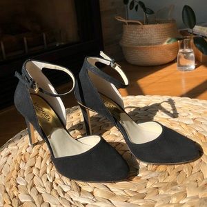 Michael Kors Black Suede Heels